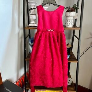 Girl Princess  Formal Dress Color Red/Burgundy